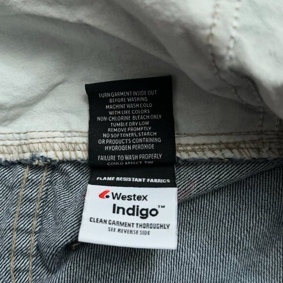 HAWX Denim Jeans Mens 40x30 (Fits 40x29) FR Flame Resistance Double Knee Blue - Picture 6 of 7